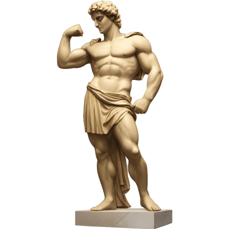 Greek statue with muscles emoji