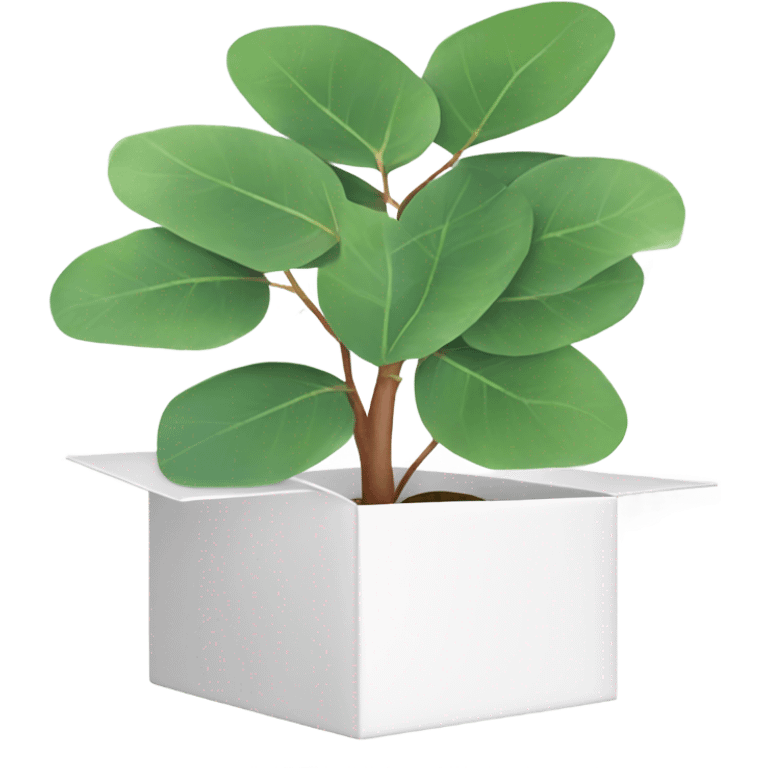 eucalyptus inside white box  emoji