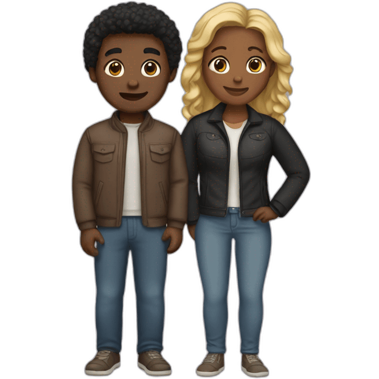 interracial couple  emoji