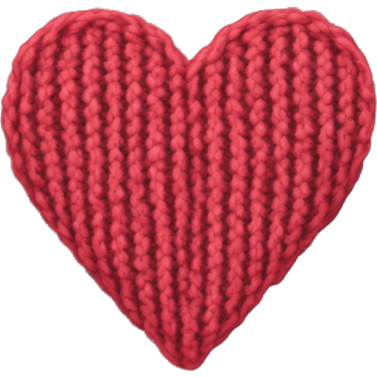 Knitted heart emoji