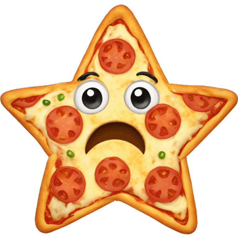 pizza in star shape emoji