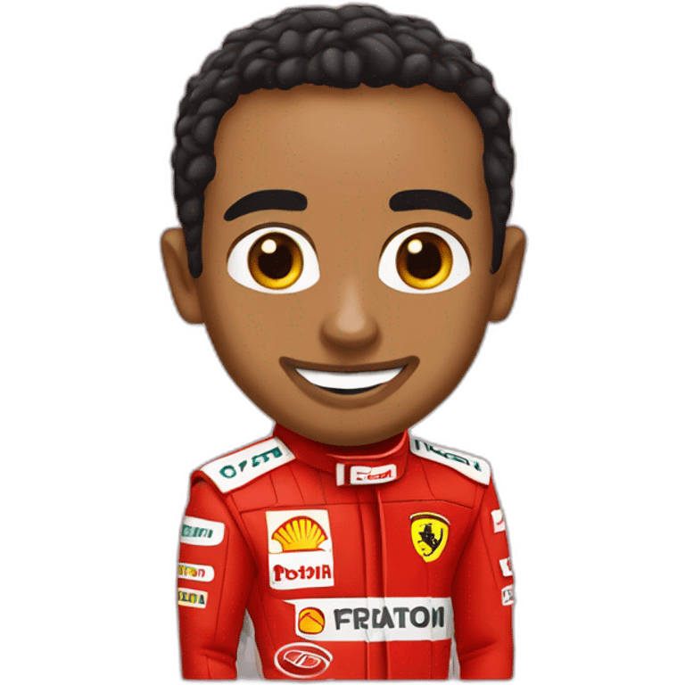 Lewis Hamilton in Ferrari emoji