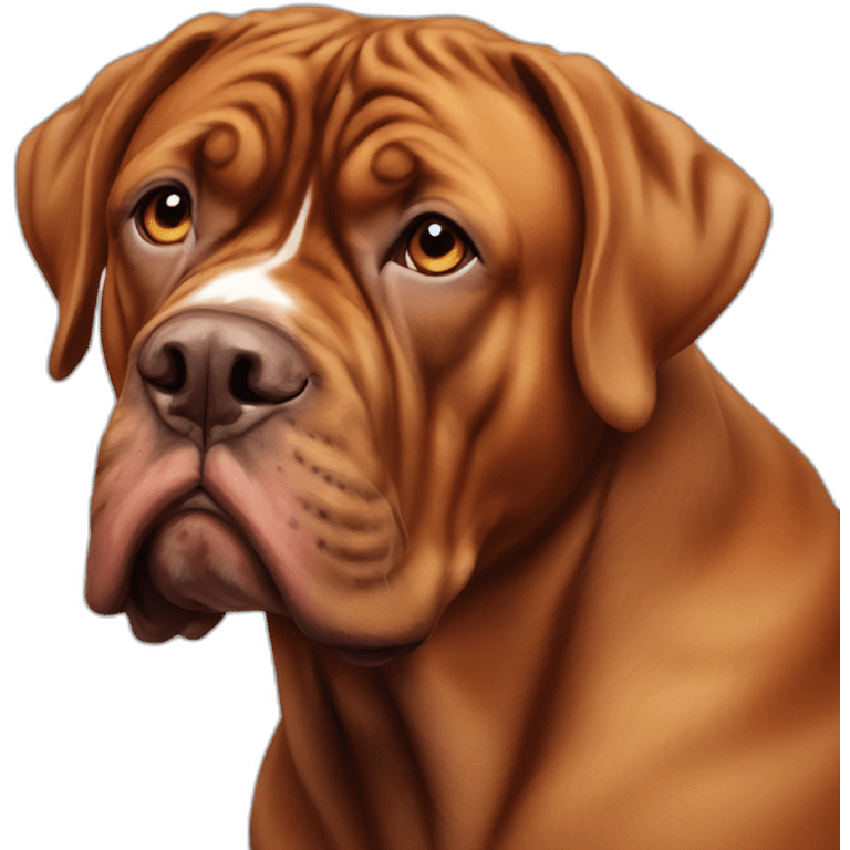 french mastiff bull cross emoji