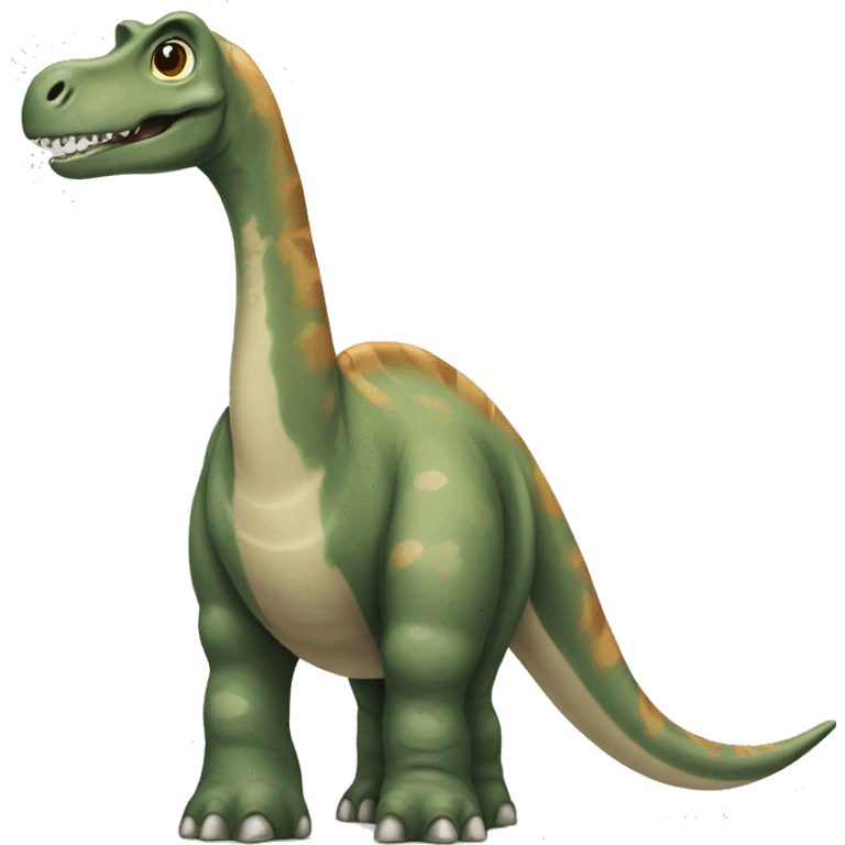 Brachiosaurus with tie emoji