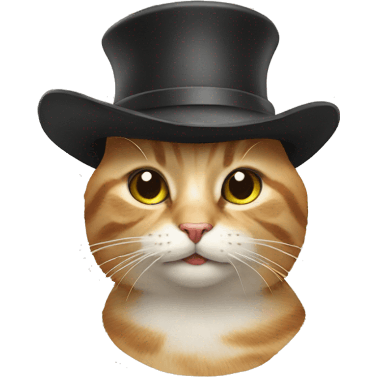 Cat with a hat emoji