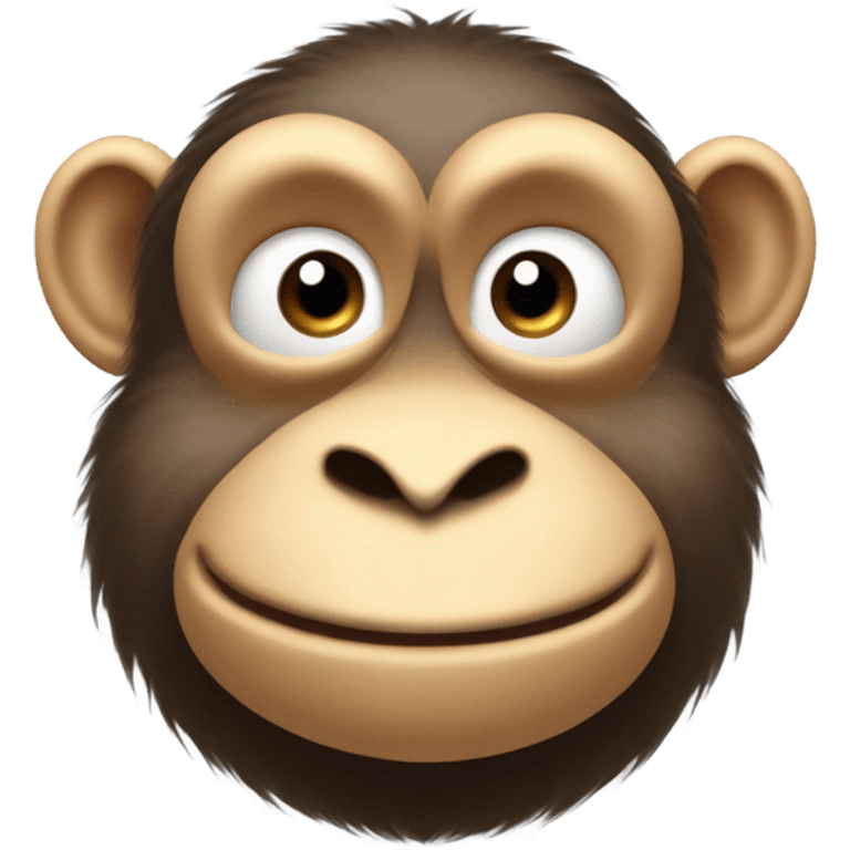 Fat monkey but cute emoji