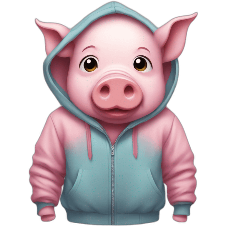 pig in hoodie emoji