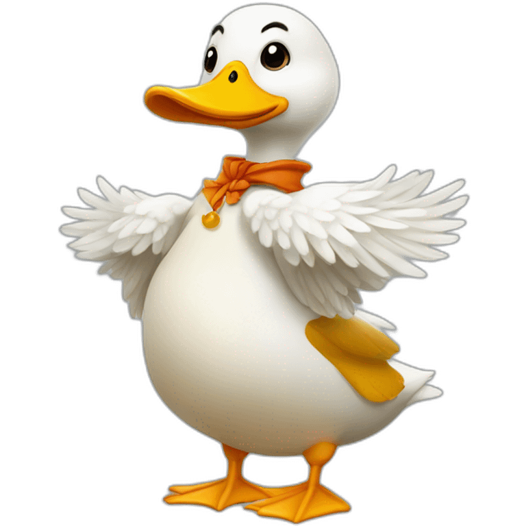 Canard en costume emoji