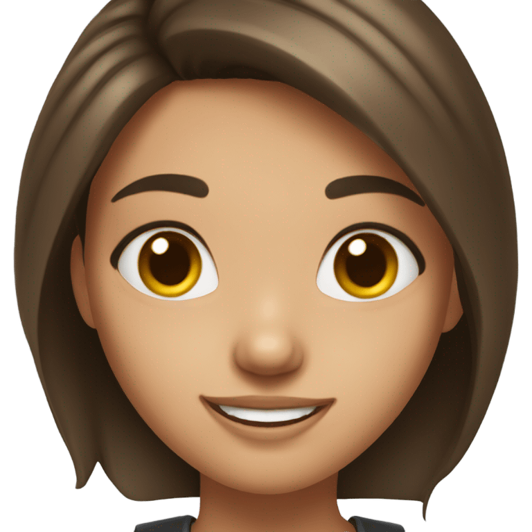 Pretty brunete girl emoji