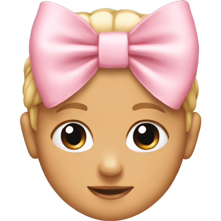 Baby pink bow  emoji