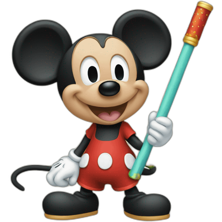 Micky Mouse with Magic Stick emoji