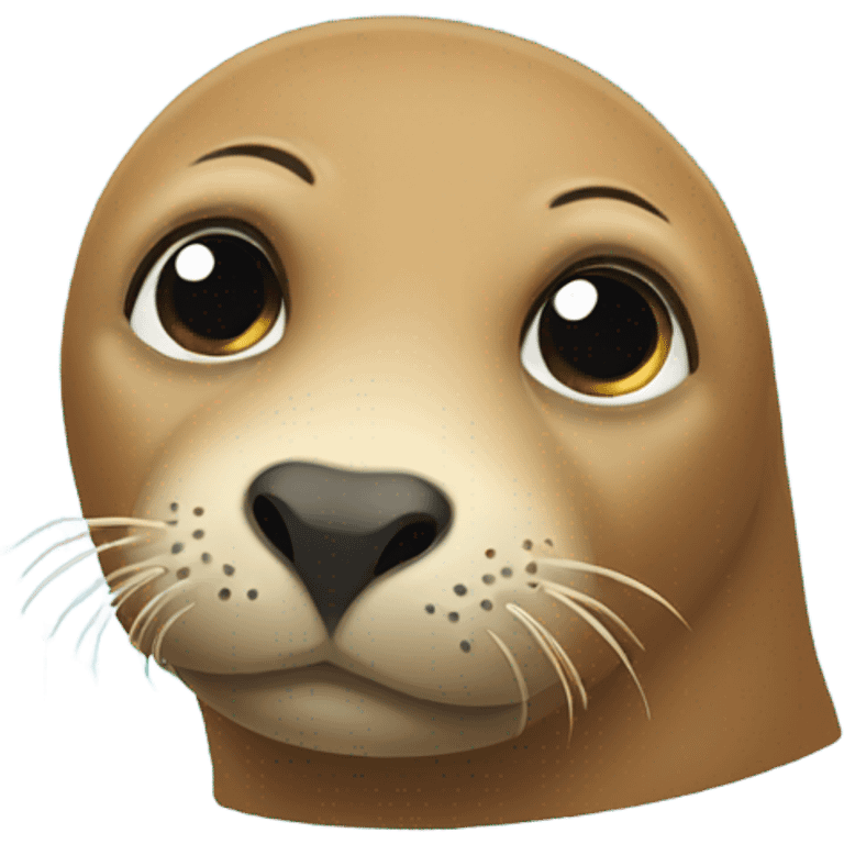 Sad sea lion emoji