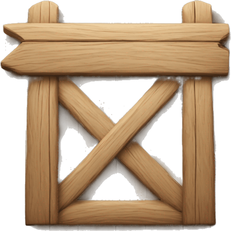 wooden open sign emoji