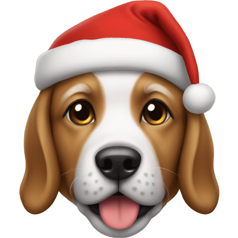 Dog santa emoji