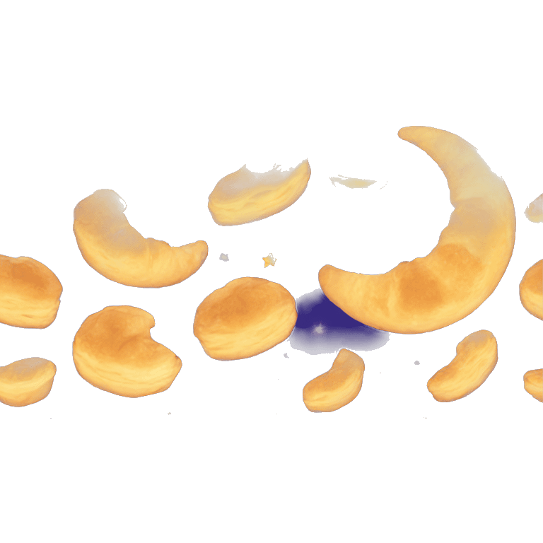 A moon croissant emoji