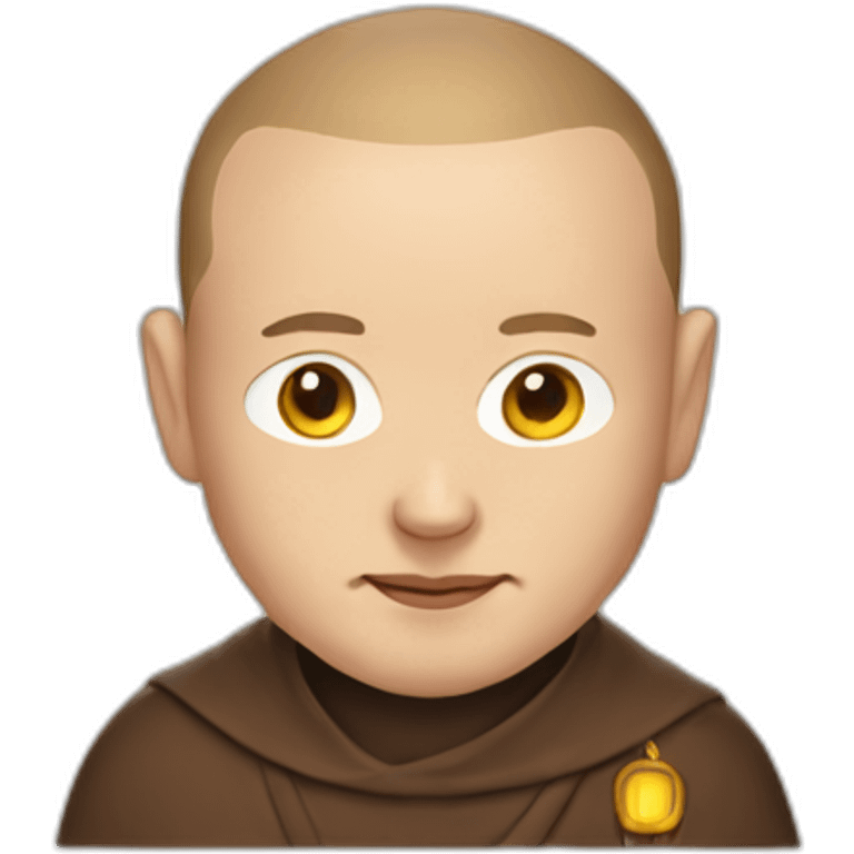 Elon musk as a monk emoji