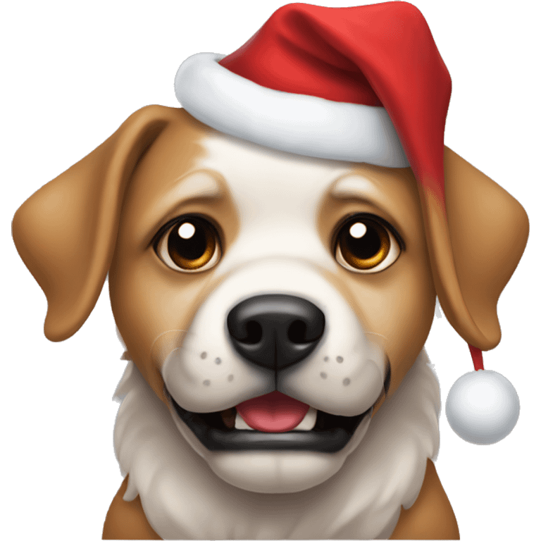 Un Perro con horror de navidad  emoji