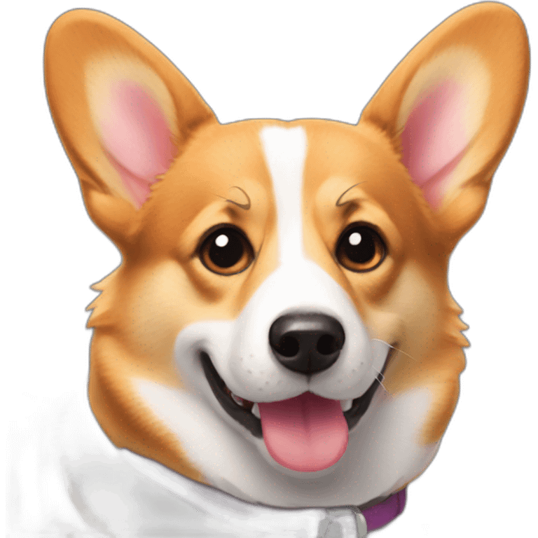 gay corgi emoji