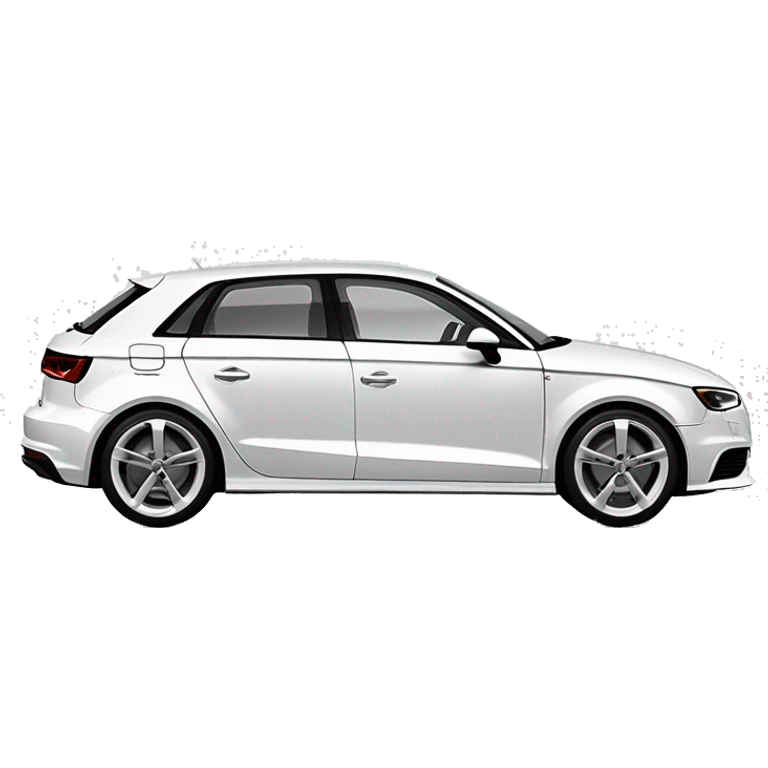 Audi A3 2024 in white emoji