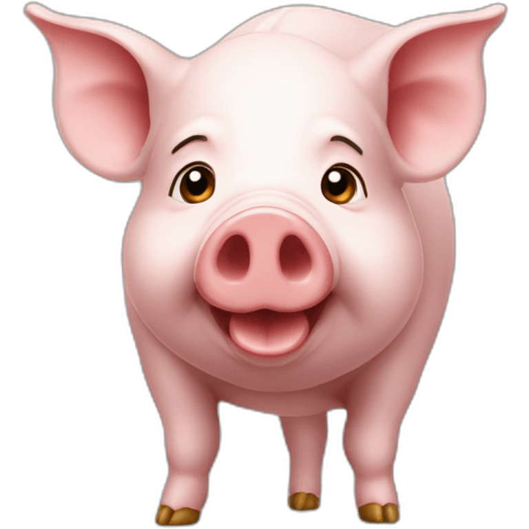 Cochon d’Inde avec un costard emoji