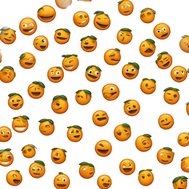 Un riccio con gli aculei arancioni emoji