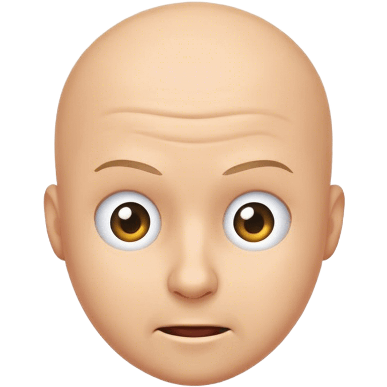 Going bald emoji