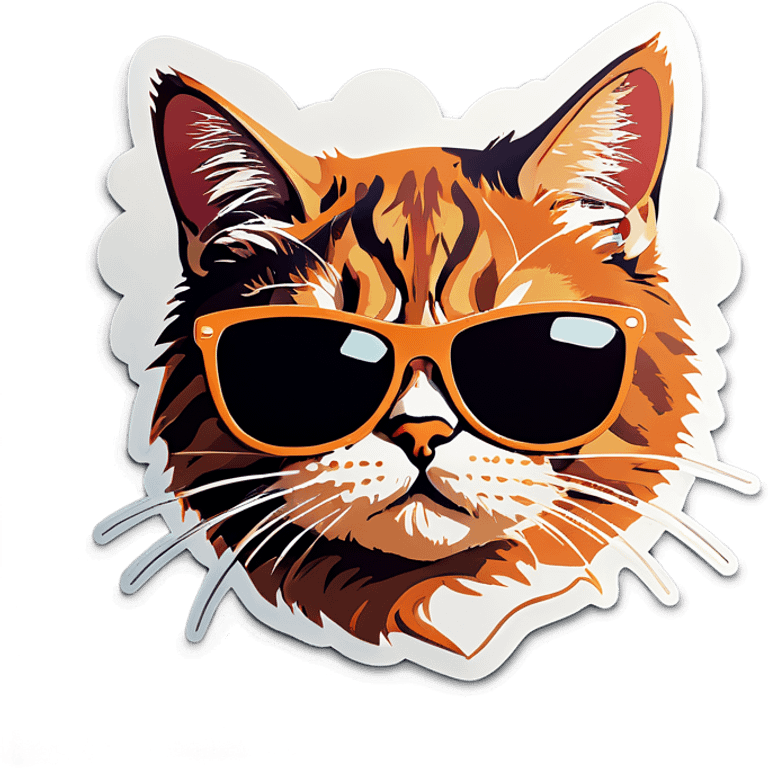 Cat with sunglasses emoji