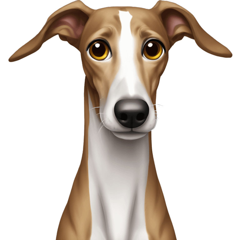 Galgo español marrón atigrado cuerpo entero emoji