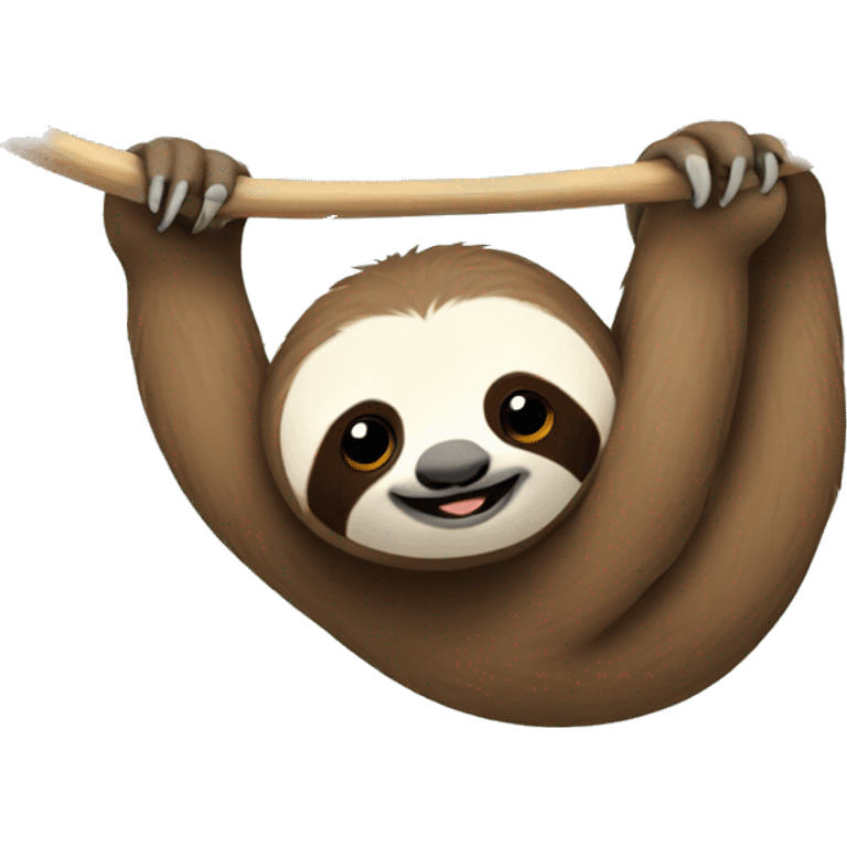 Sloth hanging out emoji