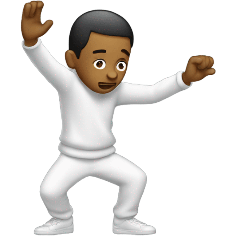 Guy making a dab emoji