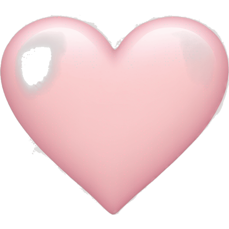 Pale pink heart emoji