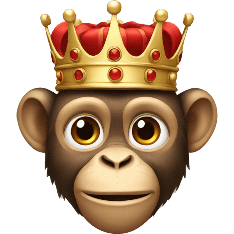 Monkey with a crown  emoji