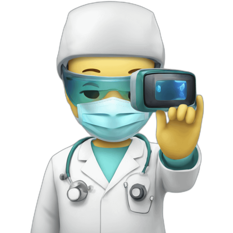 Surgeon-performing-Breast-surgery-with-virtual-reality-display emoji