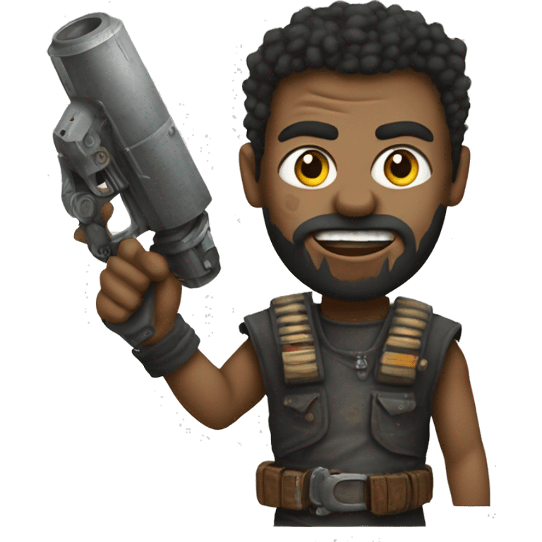 refurbished technology in the style of Mad Max emoji