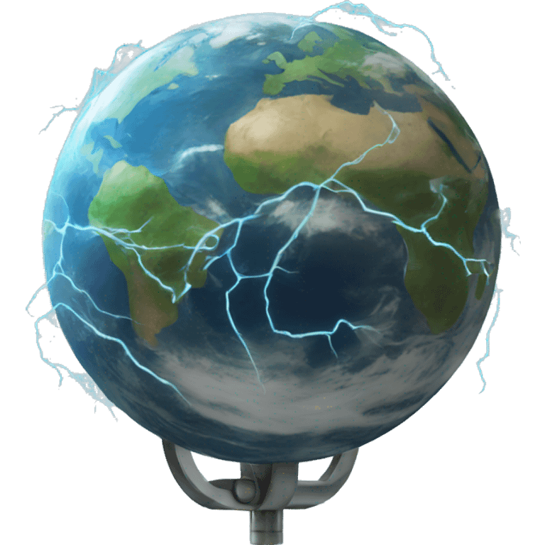 earth and electric emoji