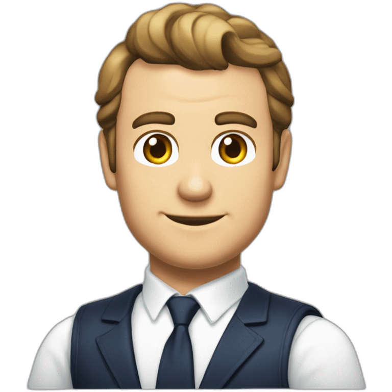 Macron dans une nintendo switch emoji