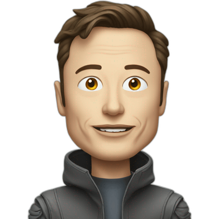 elon musk as an alien emoji