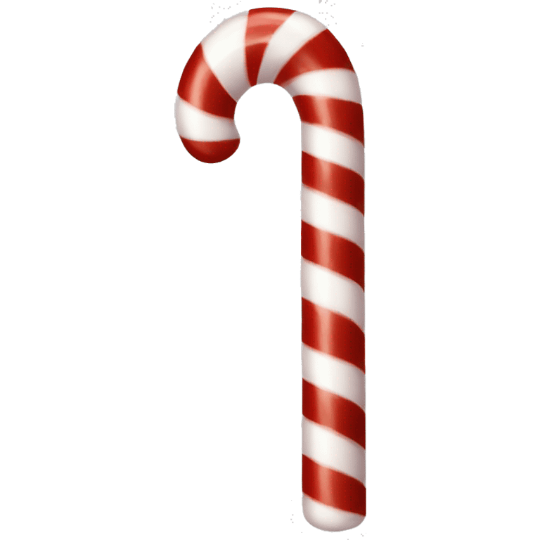 Red and white peppermint candy cane emoji