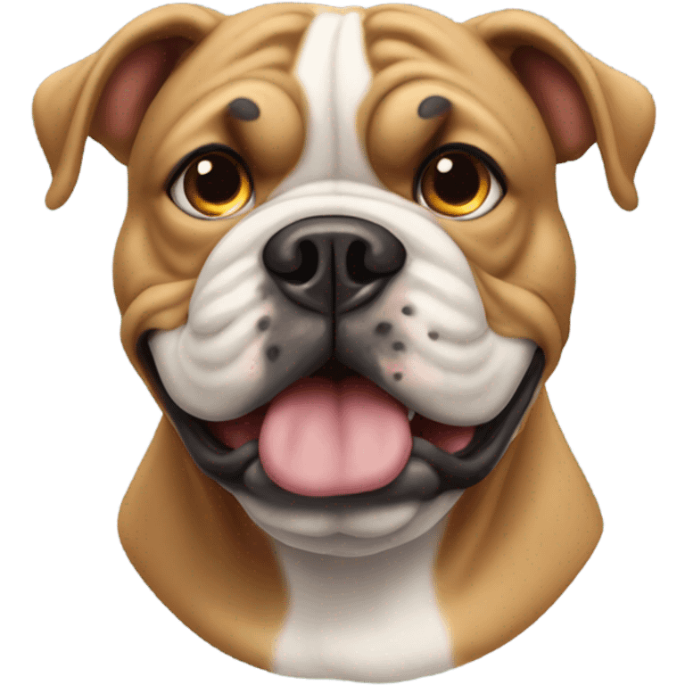 english bull dog named emmy emoji