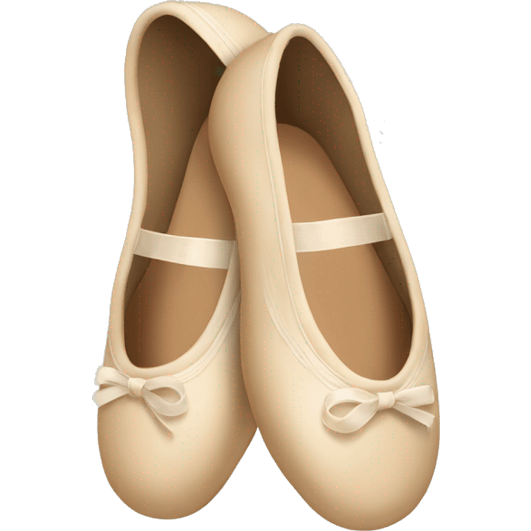 Beige ballet shoes emoji