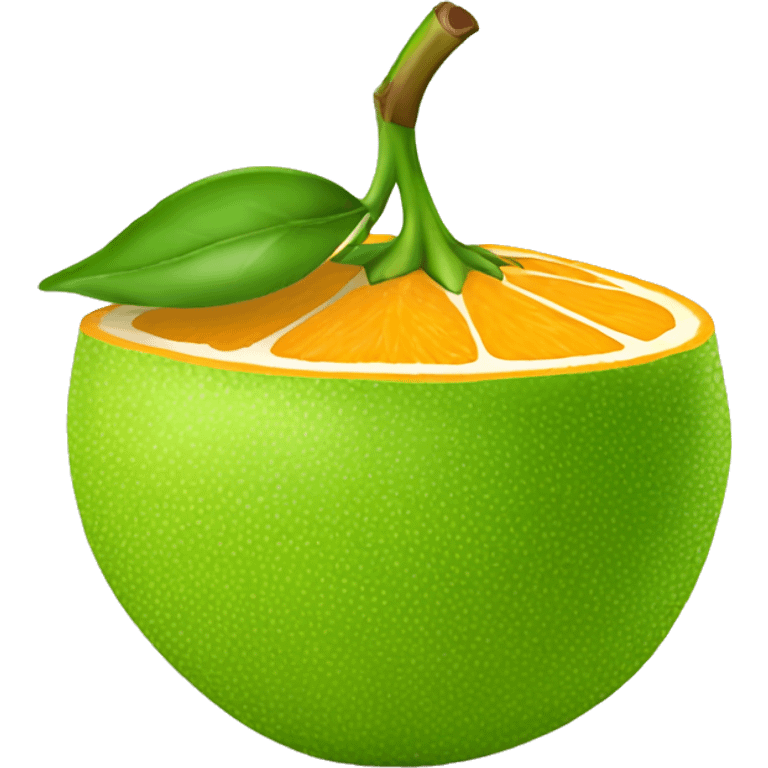 caju fruta laranja emoji