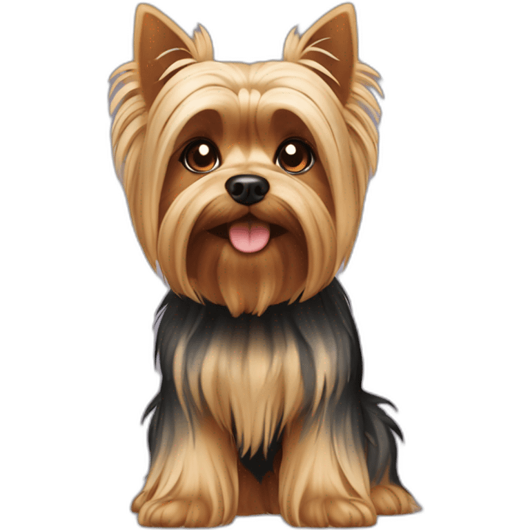 dog yorkshire terrier full body emoji