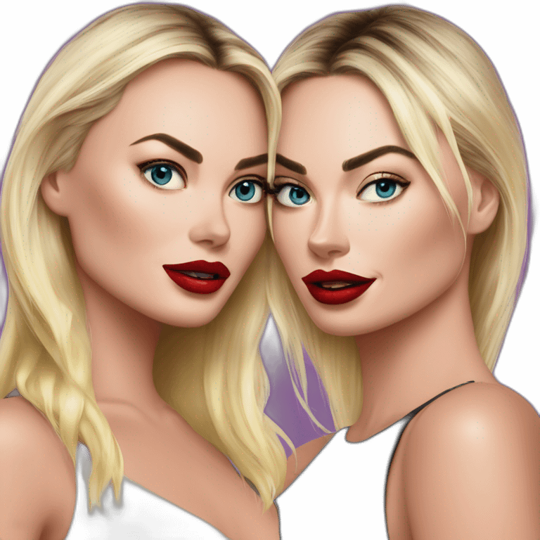 Margot robbie and megan fox emoji