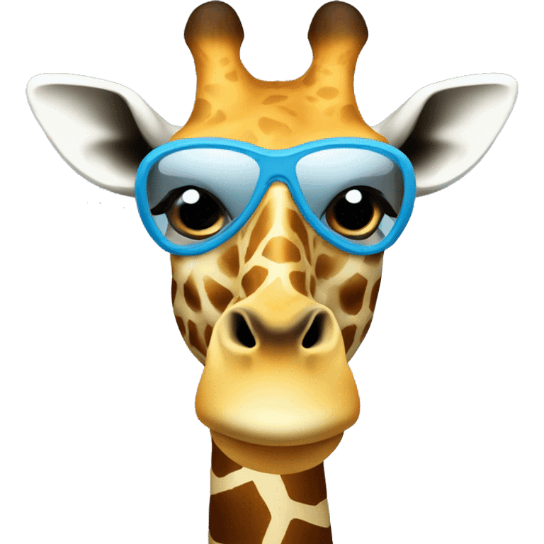 Giraffe Wearing a skimask  emoji