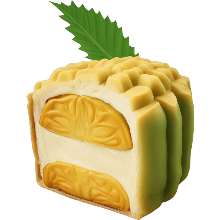 Durian Mooncake  emoji