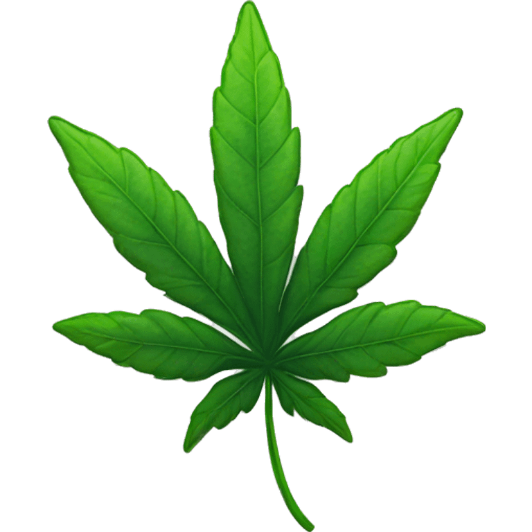 Weed leaf with smoke  emoji