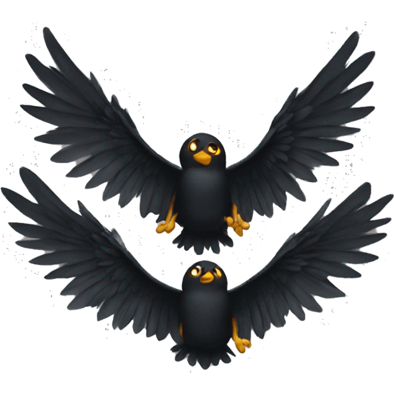 black wings  emoji