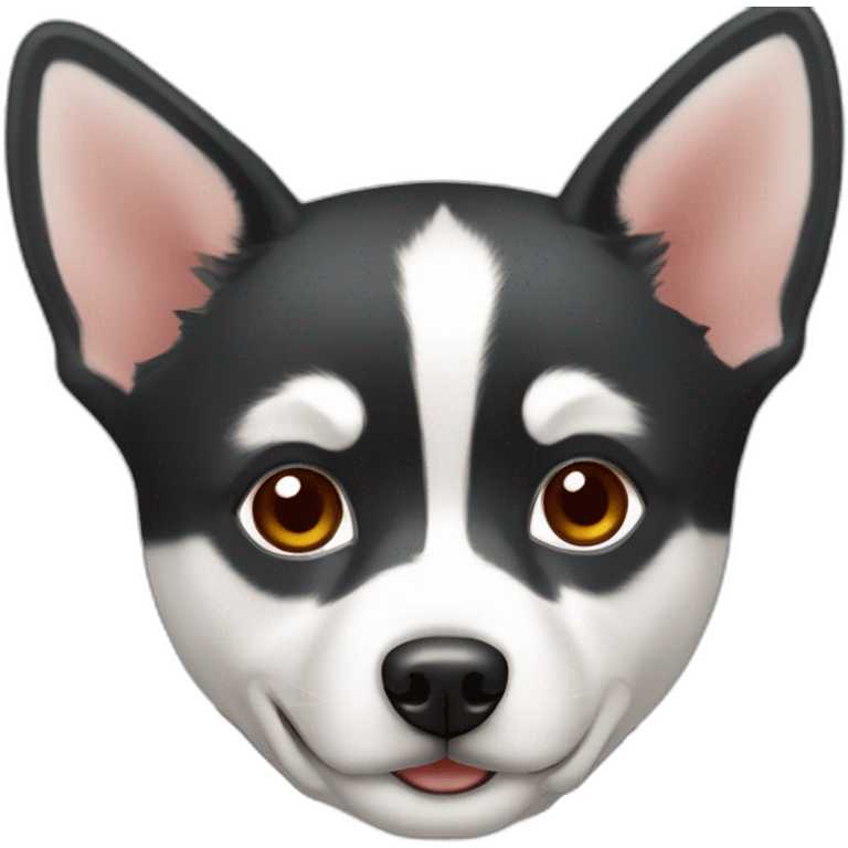 Klee Kai red and white emoji