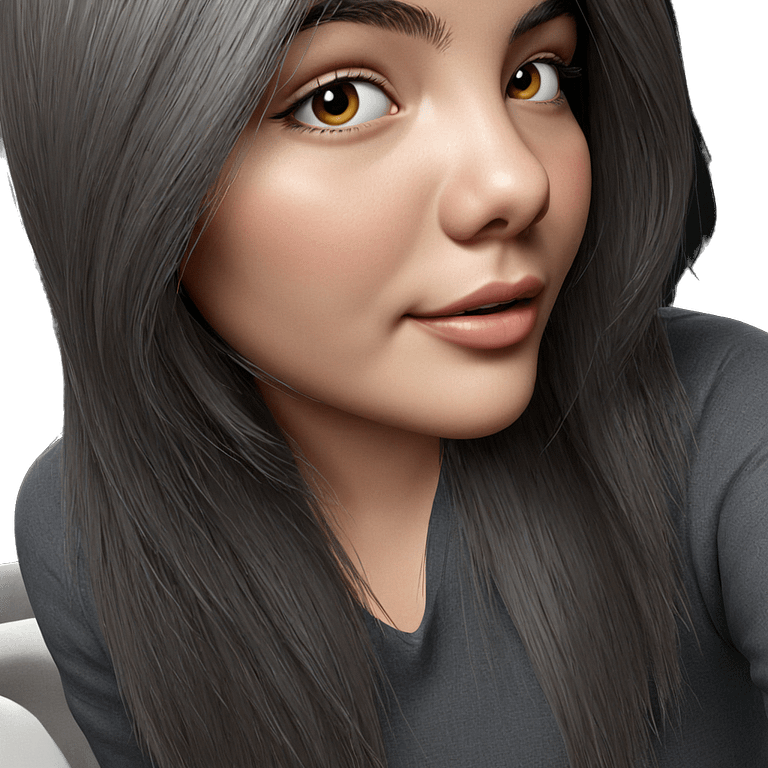 realistic portrait of girl emoji