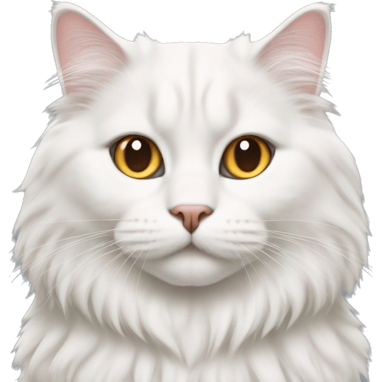 white siberian cat emoji